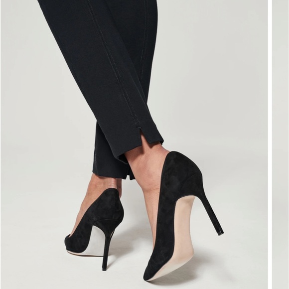 SPANX BLACK THE PERFECT PANT ANKLE BACKSEAM SKINNY EXCELLENT CONDITION - Picture 4 of 9